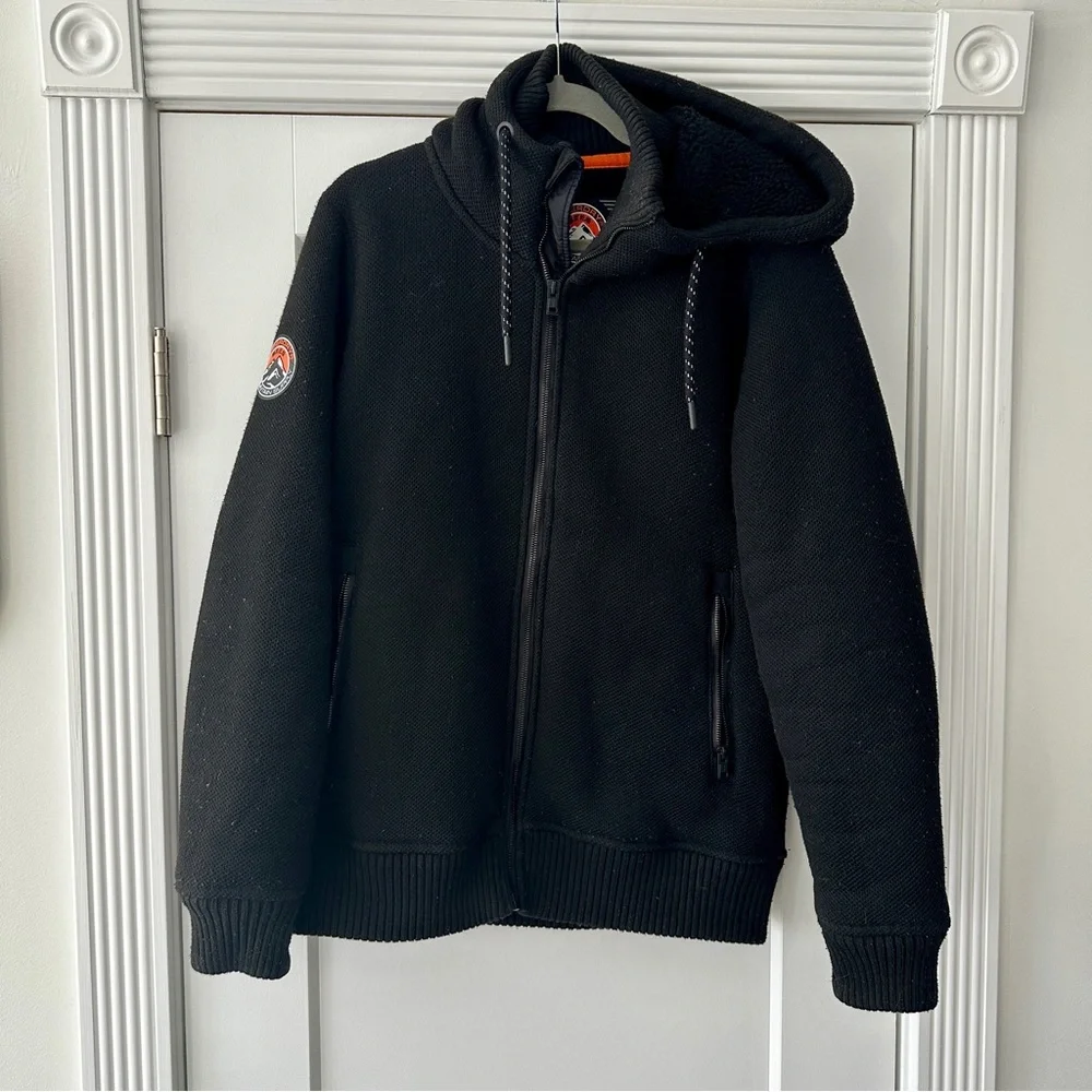 SUPERDRY‎ Black Hooded Jacket, So Warm